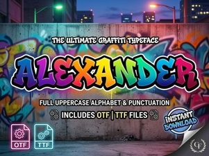 Alexander Font for Creative Design Projects