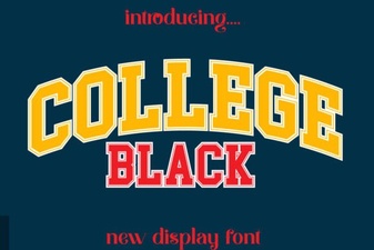 Choosing a College Black Font for Your Design Project