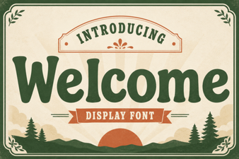 Welcome Font Designs for Creative Projects & Print