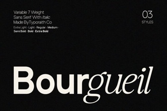 Bourgueil Font: Creative Design Inspiration