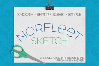 Norfleet Sketch Font for Creative Projects