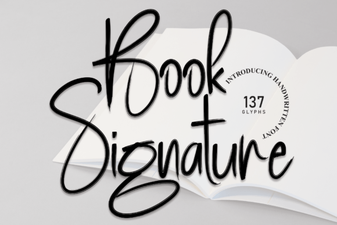 Creative Signature Fonts for Your Book Projects